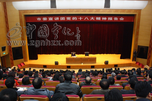 市委宣讲团来宁宣讲十八大精神