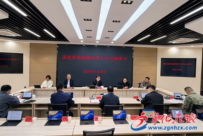 宁化县政府党组理论学习中心组学习会议召开